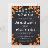 Rückgang der Liebe Herbst Probe Einladungen (Vorderseite)