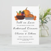 Rückgang der Liebe Herbst Probe Einladungen (Stehend Vorderseite)