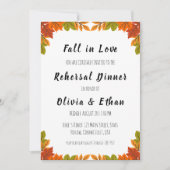 Rückgang der Liebe Herbst Probe Einladungen (Vorderseite)