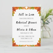 Rückgang der Liebe Herbst Probe Einladungen (Stehend Vorderseite)