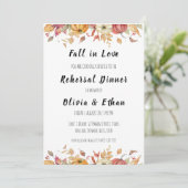 Rückgang der Liebe Herbst Probe Einladungen (Stehend Vorderseite)