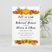 Rückgang der Liebe Herbst Probe Einladungen (Stehend Vorderseite)