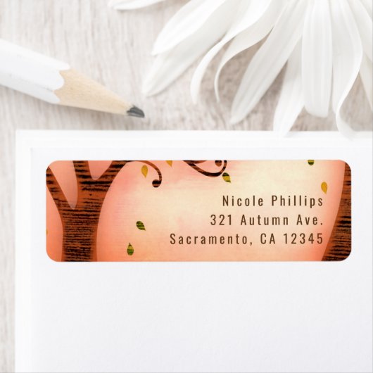 Rückgang der Liebe Herbst Whimsical Custom Einladu (Insitu)