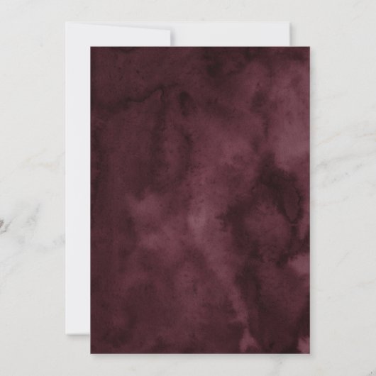 Rückgang der Liebe Herbst Wildblume Brautparty Einladung (Rückseite)