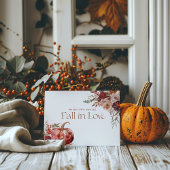 Rückgang der Liebe | Herbstbloms Hochzeitsszenario Einladung