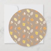 Rückgang der Liebe Herbstkleid Virtual Baby Dusche Einladung (Rückseite)