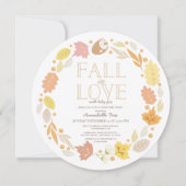 Rückgang der Liebe Herbstkleid Virtual Baby Dusche Einladung (Vorderseite)