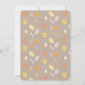 Rückgang der Liebe Herbstkleid Virtual Baby Dusche Einladung (Rückseite)