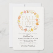 Rückgang der Liebe Herbstkleid Virtual Baby Dusche Einladung (Vorderseite)