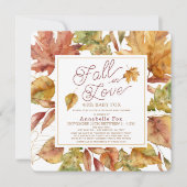 Rückgang der Liebe Herbstlaub Drive-by-Baby-Dusche Einladung (Vorderseite)
