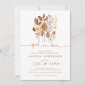 Rückgang der Liebe Herbstrückgang Brautparty Einladung (Vorderseite)