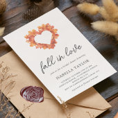 Rückgang der Liebe | Herz Bridal Dusche Einladung