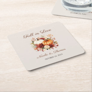 Rückgang der Liebe Hochzeiten Untersetzer, Rückgan Rechteckiger Pappuntersetzer