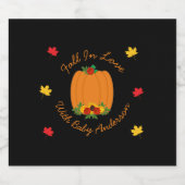 Rückgang der Liebe-Kinderdusche Bierflaschenetikett (Einzelnes Label)