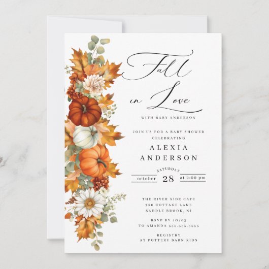 Rückgang der Liebe Kinderdusche Einladung (Vorderseite)