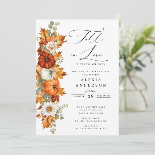 Rückgang der Liebe Kinderdusche Einladung (Stehend Vorderseite)