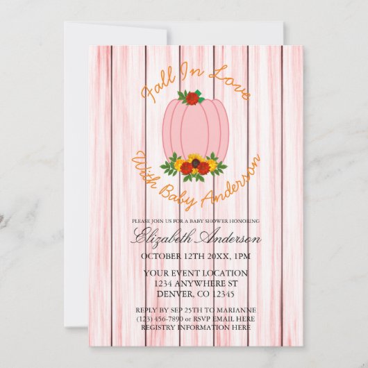 Rückgang der Liebe-Kinderdusche Einladung (Vorderseite)