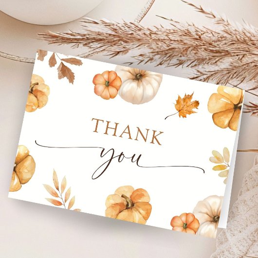 Rückgang der Liebe Kinderdusche Herbst geklappt Da Dankeskarte