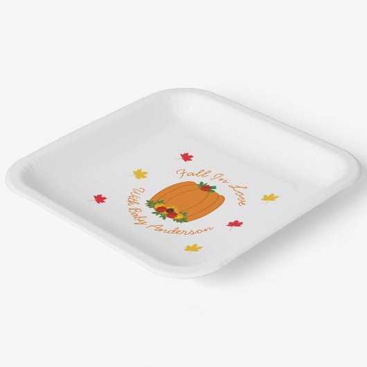 Rückgang der Liebe-Kinderdusche Pappteller (Gewinkelt)