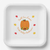 Rückgang der Liebe-Kinderdusche Pappteller (Vorderseite)