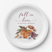 Rückgang der Liebe-Kinderdusche Pappteller (Vorderseite)