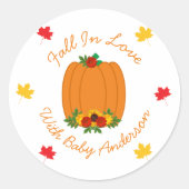 Rückgang der Liebe-Kinderdusche Runder Aufkleber (Vorderseite)