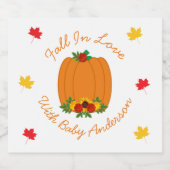 Rückgang der Liebe-Kinderdusche Schaumweinetikett (Einzelnes Label)