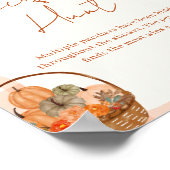 Rückgang der Liebe Kinderdusche Schnuller Jagdzeic Poster (Ecke)