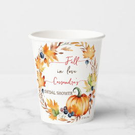 Rückgang der Liebe Kürbis Brautparty Geschirr Pappbecher