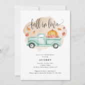 Rückgang der Liebe Kürbiskürbis Brautparty Einladung (Vorderseite)