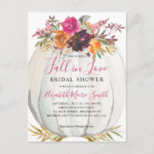 Rückgang der Liebe Lila Brautparty von Blumenpumpe Postkarte (Vorderseite)