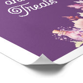 Rückgang der Liebe lila Halloween-Süßigkeiten und Poster (Ecke)