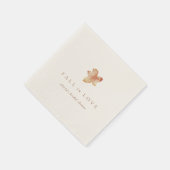 Rückgang der Liebe Minimalistisches Herbstleaf-Bra Serviette (Ecke)