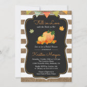 Rückgang der Liebe mit Brie zu sein Herbst Brautpa Einladung (Vorderseite)