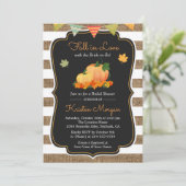 Rückgang der Liebe mit Brie zu sein Herbst Brautpa Einladung (Stehend Vorderseite)