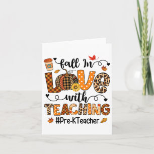 Rückgang der Liebe mit dem Lehrer vor der Arbeit T Karte