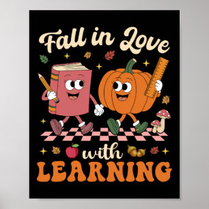 Rückgang der Liebe mit dem Lernen des Halloween-Le Poster