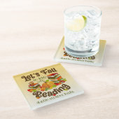 Rückgang der Liebe mit dem Lesen von Dustin Steven Glasuntersetzer (Schrägansicht)