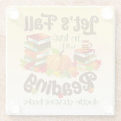 Rückgang der Liebe mit dem Lesen von Dustin Steven Glasuntersetzer (Rückseite)