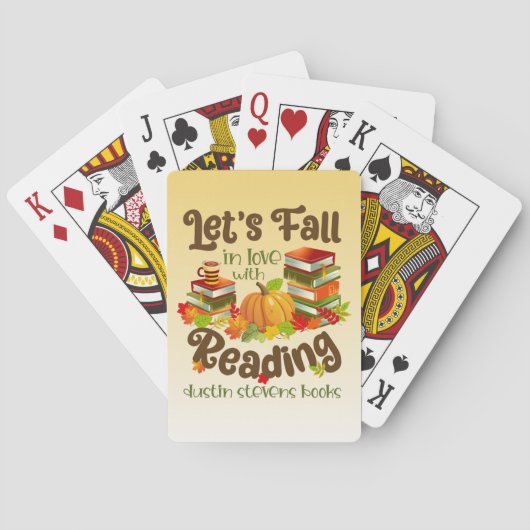 Rückgang der Liebe mit dem Lesen von Dustin Steven Spielkarten (Rückseite)