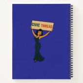 Rückgang der Liebe mit den Zöllen Notizblock (Rückseite)