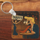 Rückgang der Liebe mit den Zöllen Schlüsselanhänger (Vorderseite)