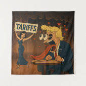 Rückgang der Liebe mit den Zöllen Wandteppich (Vorderseite)