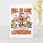 Rückgang der Liebe mit Erntedank Lehrer Ki Karte (Gelbe Blume)