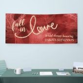 Rückgang der Liebe mit Herbst | Apple Red Brautpar Banner (Messe)