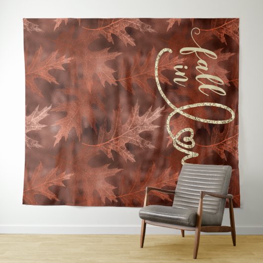 Rückgang der Liebe mit Herbst | Hintergrund des ru Wandteppich (Beispiel (Horizontal))