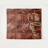 Rückgang der Liebe mit Herbst | Hintergrund des ru Wandteppich (Vorderseite (Horizontal))