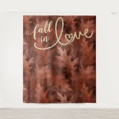 Rückgang der Liebe mit Herbst | Hintergrund des ru Wandteppich (Vorderseite)