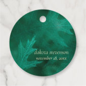 Rückgang der Liebe mit Herbst | Jade Green Vielen Geschenkanhänger (Rückseite)