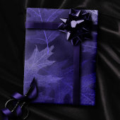 Rückgang der Liebe mit Herbst | Königliche Lila Bl Geschenkpapier